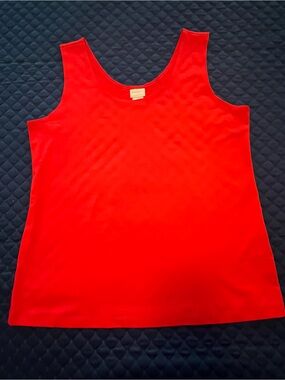 Chico's Bright Red Micofiber Tank